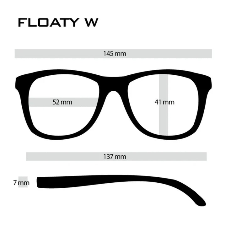 FLOATY W Clear Gray Matte x Green Gray Polarized (偏光レンズ) U1334-C01S01