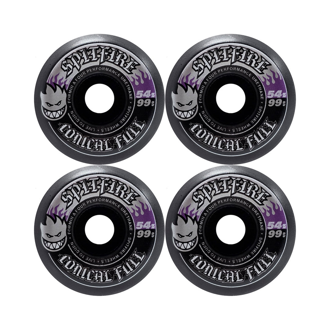 F4 99 CONICAL FULL BLACK 54mm スケートボード スケボー ウィール