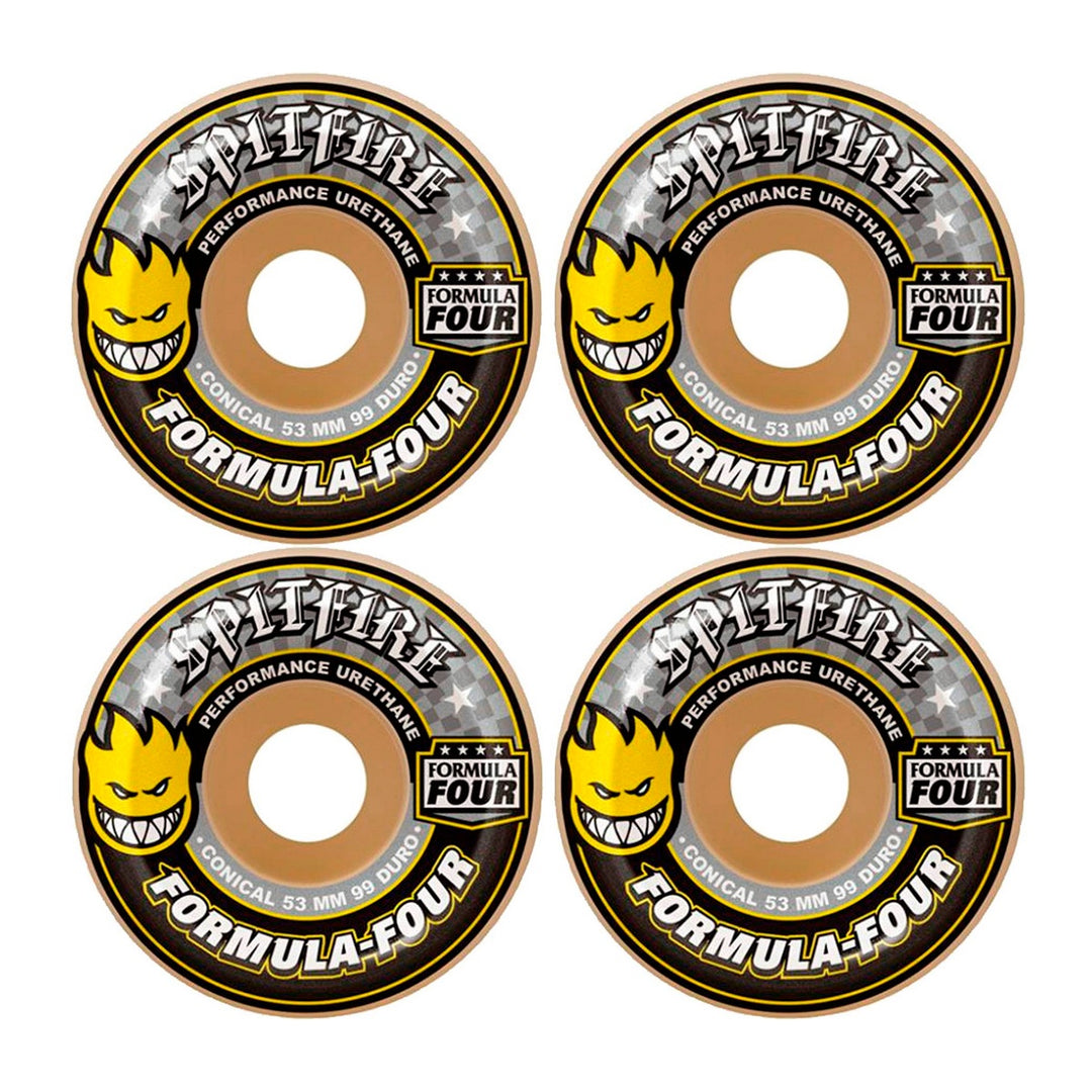 F4 99 DURO CONICAL YELLOW PRINT 53mm U2714-C01S01