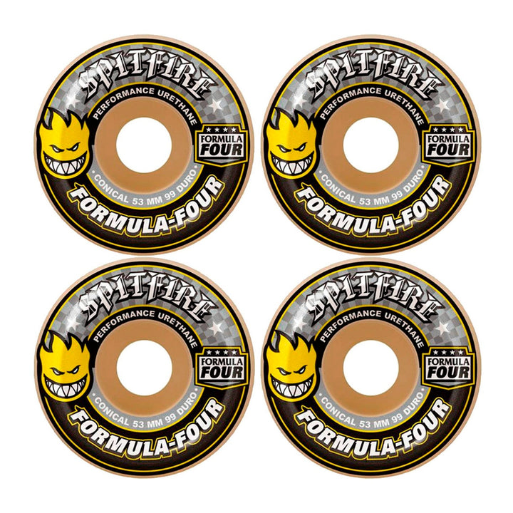 F4 99 DURO CONICAL YELLOW PRINT 53mm U2714-C01S01