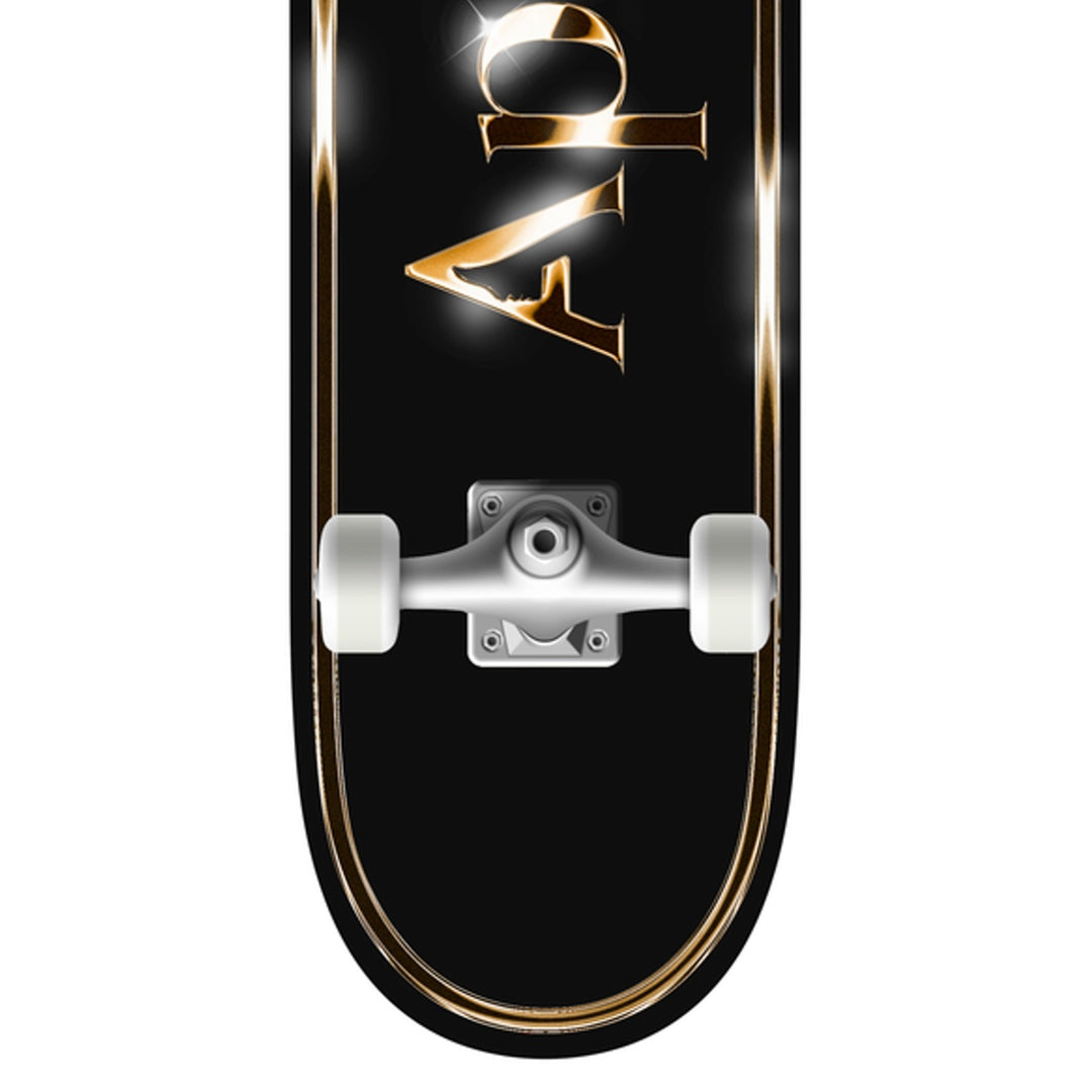 TEAM OG LOGO GOLDEN BLACK 8.0 コンプリートスケートボード スケボー コンプリート 完成組立品 セット