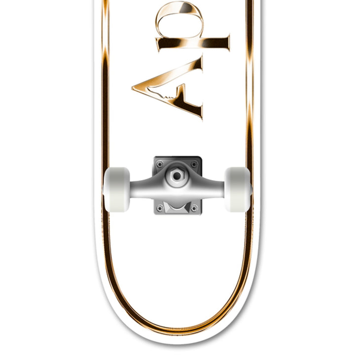 TEAM OG LOGO GOLDEN WHITE 8.0 コンプリートスケートボード スケボー コンプリート 完成組立品 セット