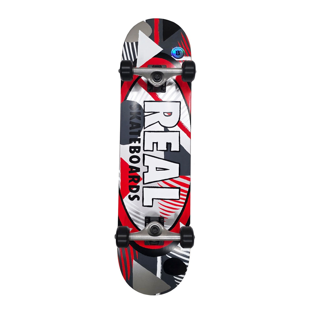 HATCHED OVAL RED 8.0 スケートボード スケボー コンプリート 完成組立品 セット