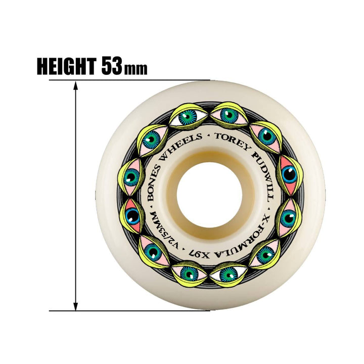 X-FORMULA PUDWILL FRYING EYES LOCKS V2 53mm 97A スケートボード スケボー ウィール