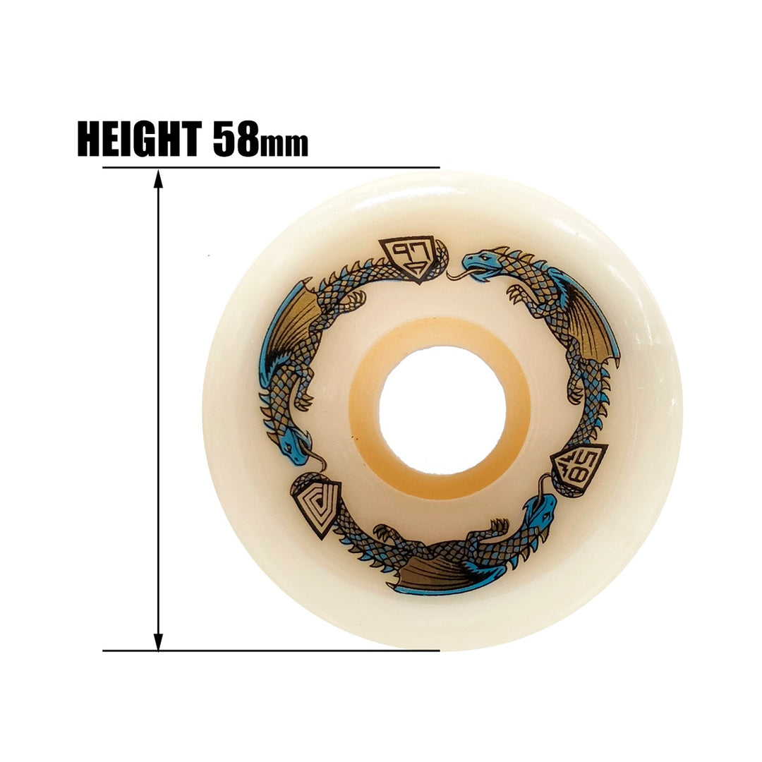 POWELL PERALTA DRAGON FORMULA RATBONEII 58mmx33mm 97A スケートボード スケボー ウィール