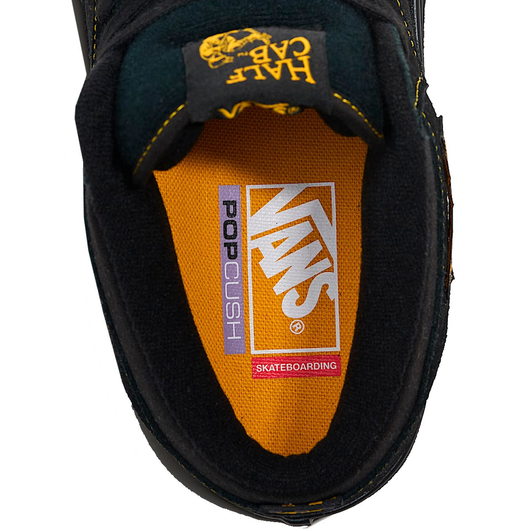 VANS SKATE HALF CAB ハーフキャブ BLACK/MUSTARD