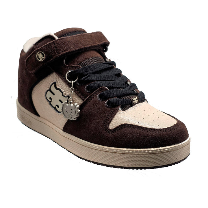 GRASSHOPPER EMBOSSED BROWN SUEDE