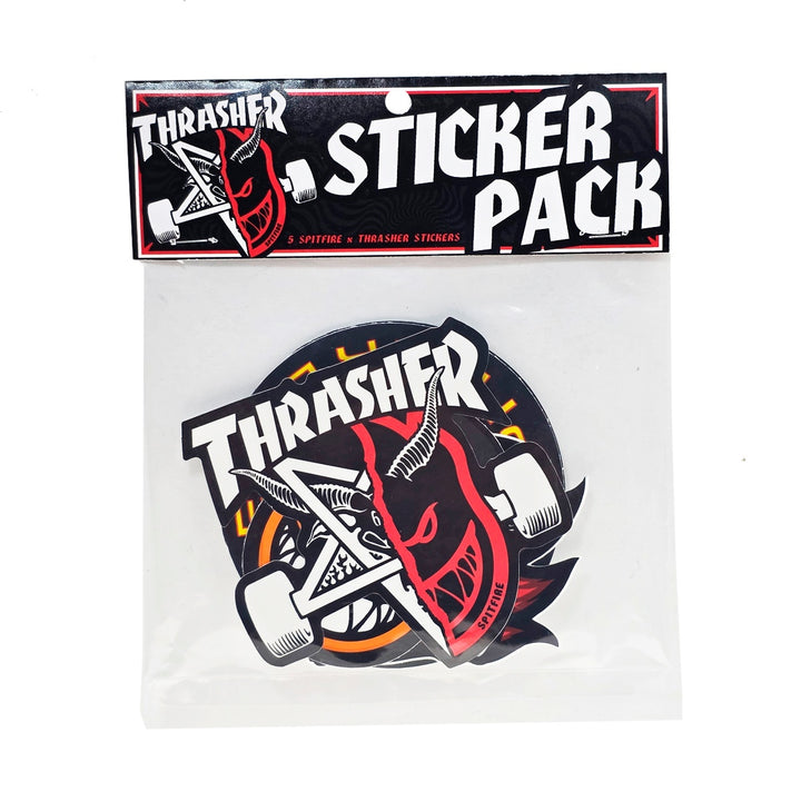THRASHER × SPITFIRE STICKER 5PACK