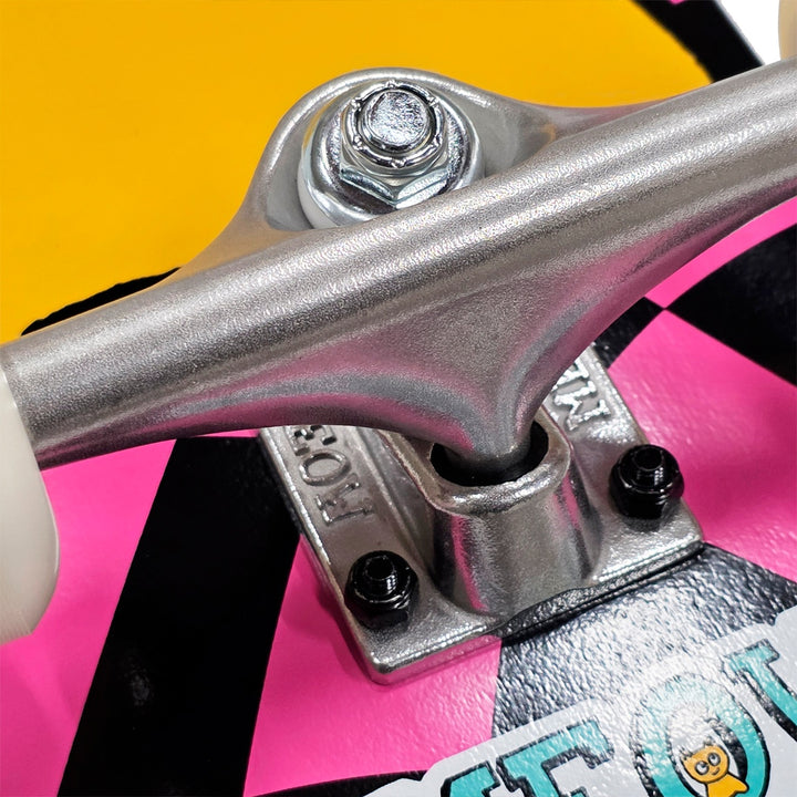 MEOW BIG CAT CHECKER TWIST COMPLETE PINK 6.5 スケートボード スケボー コンプリート 完成組立品 セット