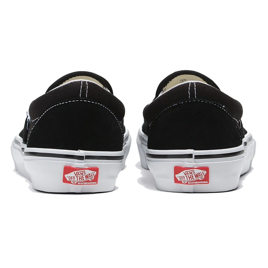 VANS SKATE SLIP-ON (スリッポン) BLACK/WHITE スケートボード スケボー シューズ スケシュー スニーカー 靴 メンズ