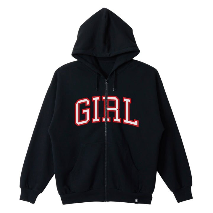 ARCH LOGO FULLZIP BLACK スケートボード スケボー メンズトップス アパレル フード ジップフード