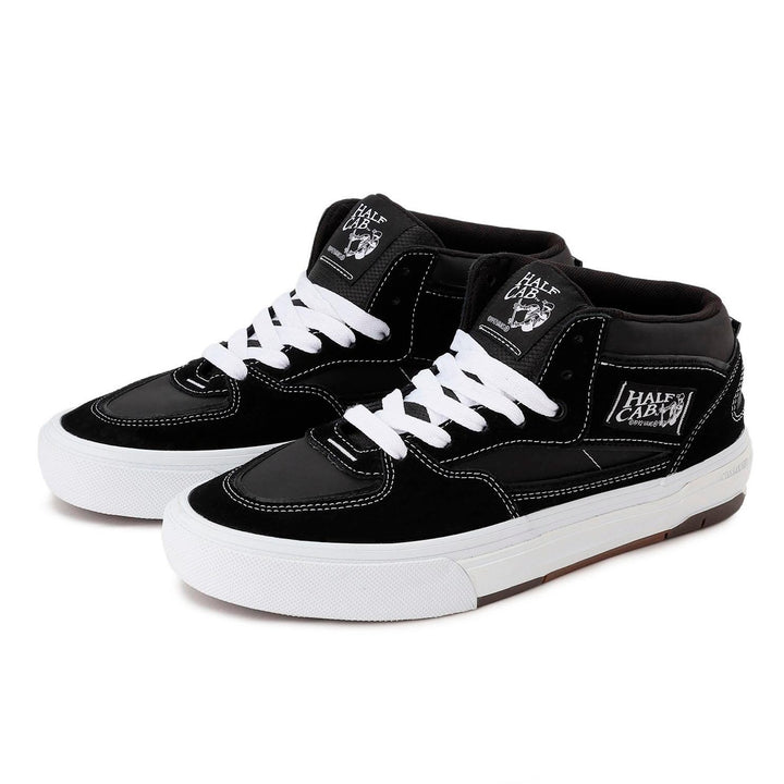 VANS SKATE HALF CAB WAFFLECUP ハーフキャブ ワッフルカップ BLACK/WHITE スケートボード スケボー シューズ スケシュー スニーカー 靴 メンズ