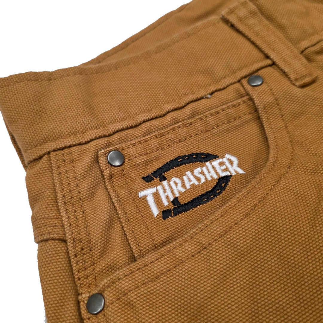 DICKIES x THRASHER Double knee pants BROWN