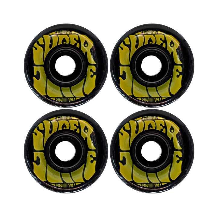 OJ MINI SUPER JUICE BLACK / YELLOW 55mm 78a スケートボード スケボー ウィール