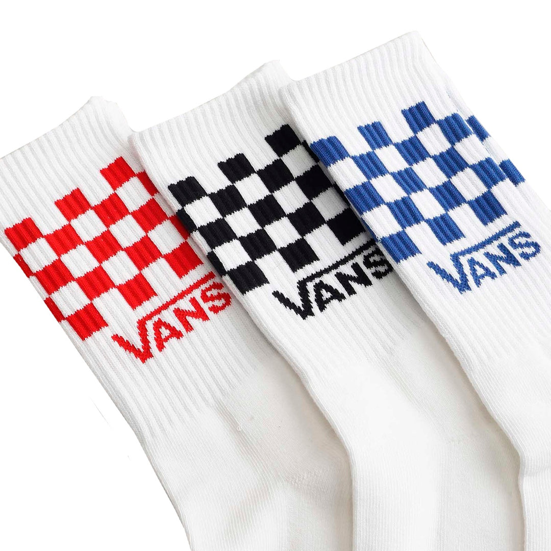 CLASSIC CHECK CHECK CREW WHITE (3PK) スケートボード スケボー キャップ メンズ クルーソックス 靴下 ソックス