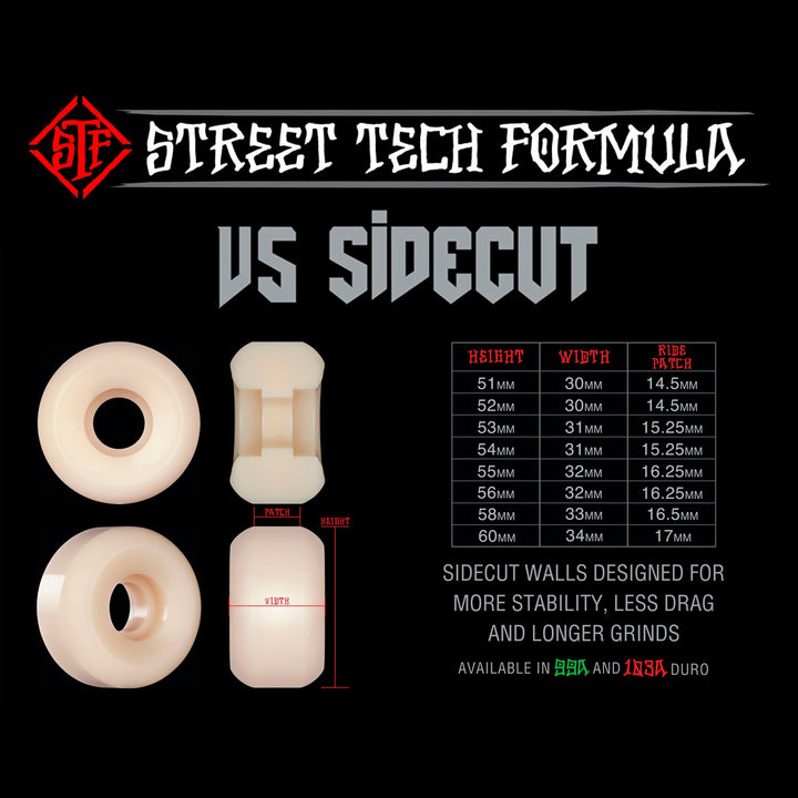X-FORMULA JHANKA VATO DOG SIDECUTS V5 54mm 99A スケートボード スケボー ウィール