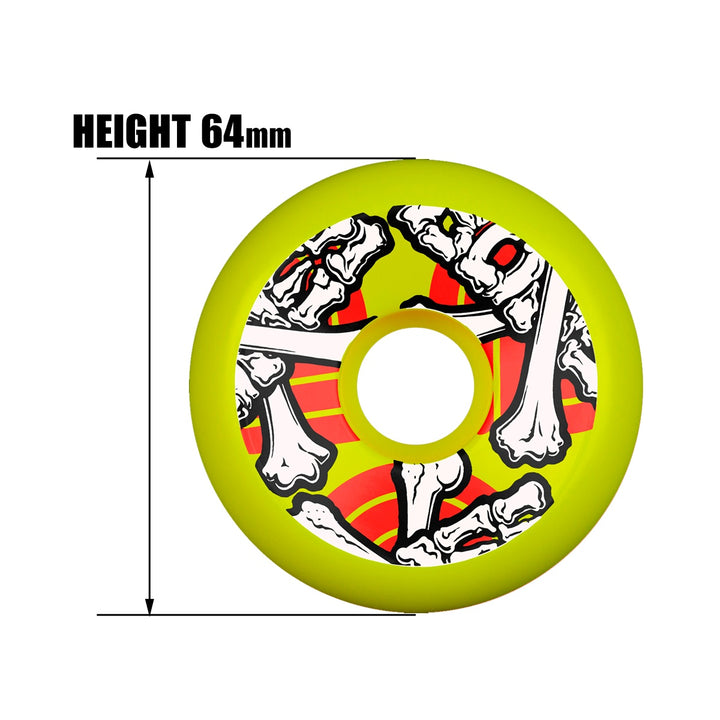 POWELL PERALTA CROSS BONES YELLOW 64mm 97A スケートボード スケボー ウィール