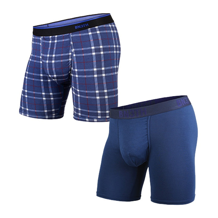 WEEKDAY SOLID PRINT 2PACK NAVY×1 FIRESIDE-PLAID NAVY×1