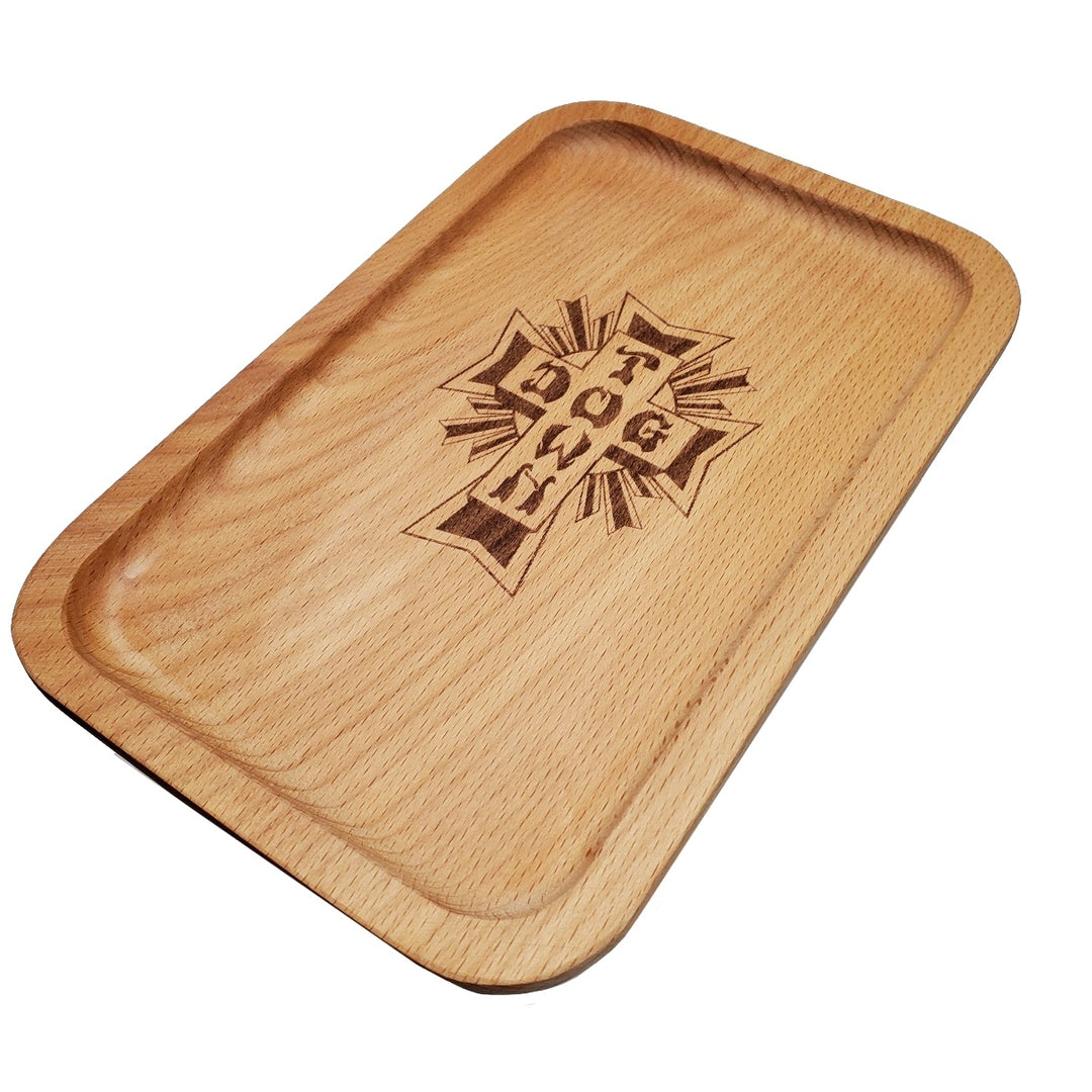 WOOD ROLLING UTILITY TRAY (クロスロゴ) U0010-C01