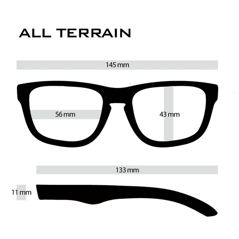 ALL TERRAIN JP Black Matte x Black Smoke Polarized (偏光レンズ)