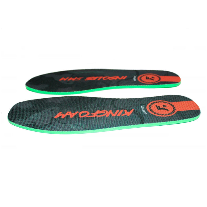 KINGFOAM FLAT INSOLES CUTTING TYPE BLACK CAMO/RED 5mm