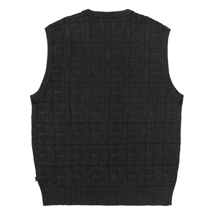 INTERLACED JACQUARD OVERDYED VEST U0753-C01S01