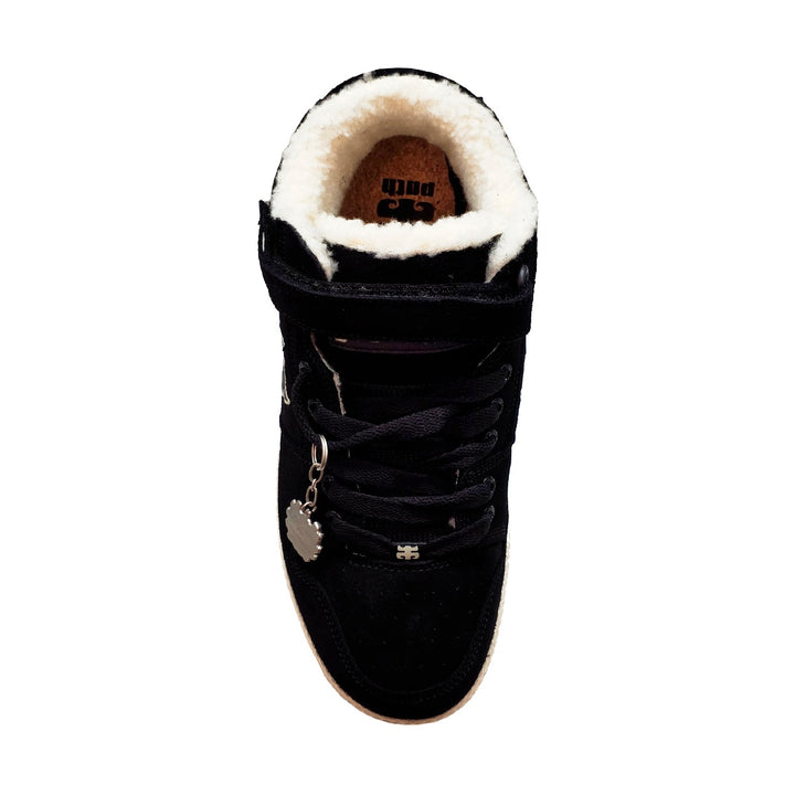 GRASSHOPPER WAXED AND SHEARLING BLACK