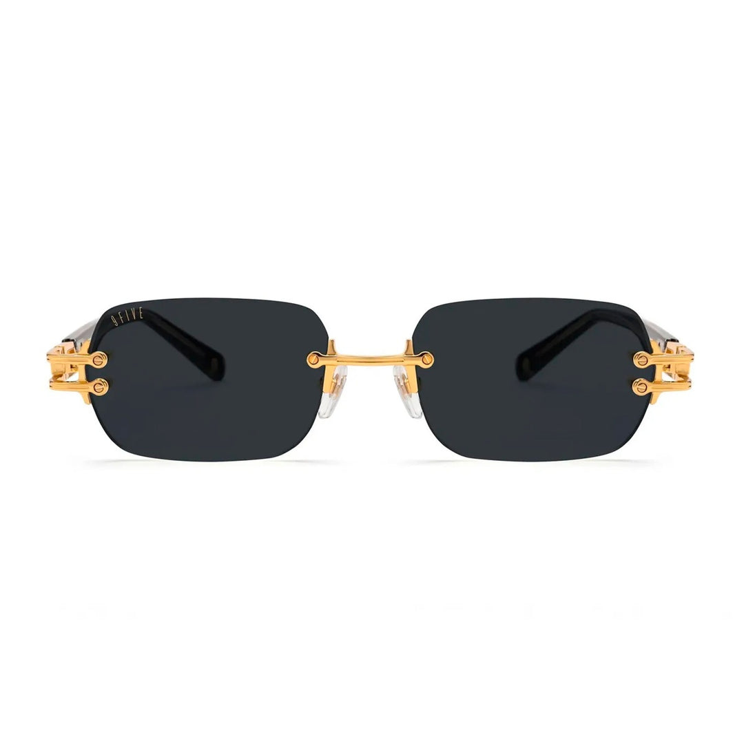 PURITY BLACK & 24K GOLD SUNGLASSES プリティー / ブラック&ゴールド / サングラス / ナインファイブ