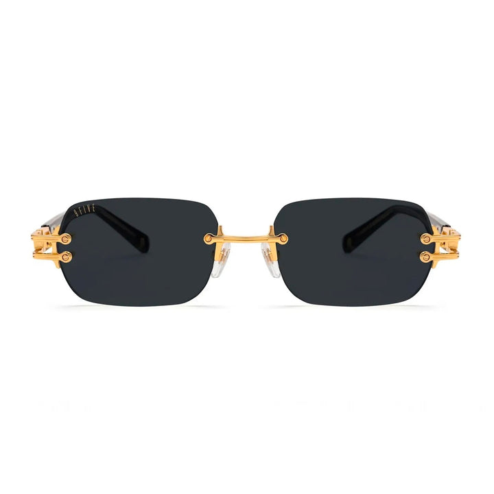 PURITY BLACK & 24K GOLD SUNGLASSES プリティー / ブラック&ゴールド / サングラス / ナインファイブ