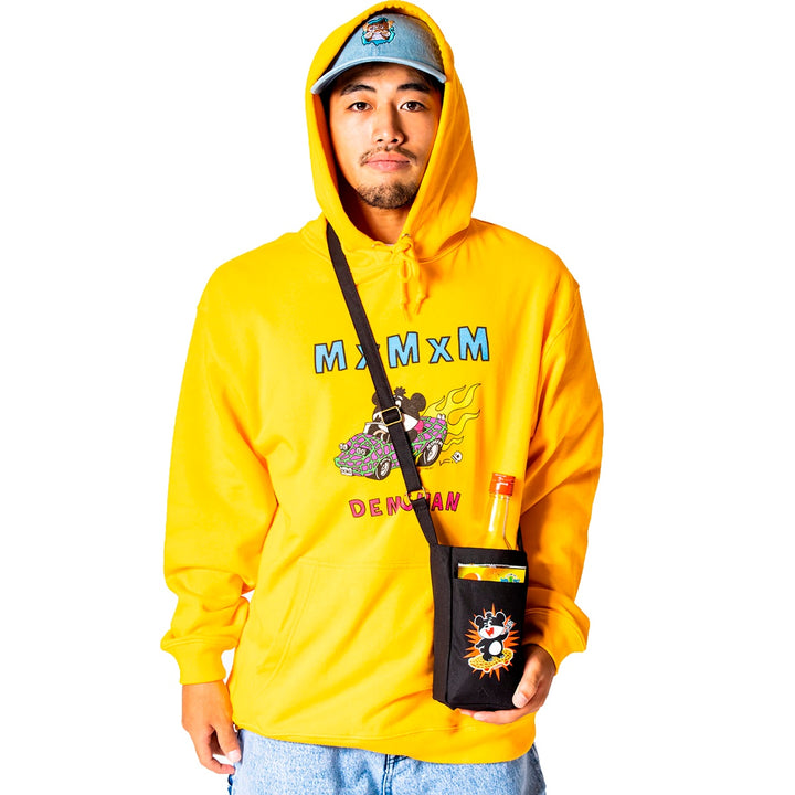 でん六 x MxMxM “ポリッピーと一緒” ポーチ BLACK