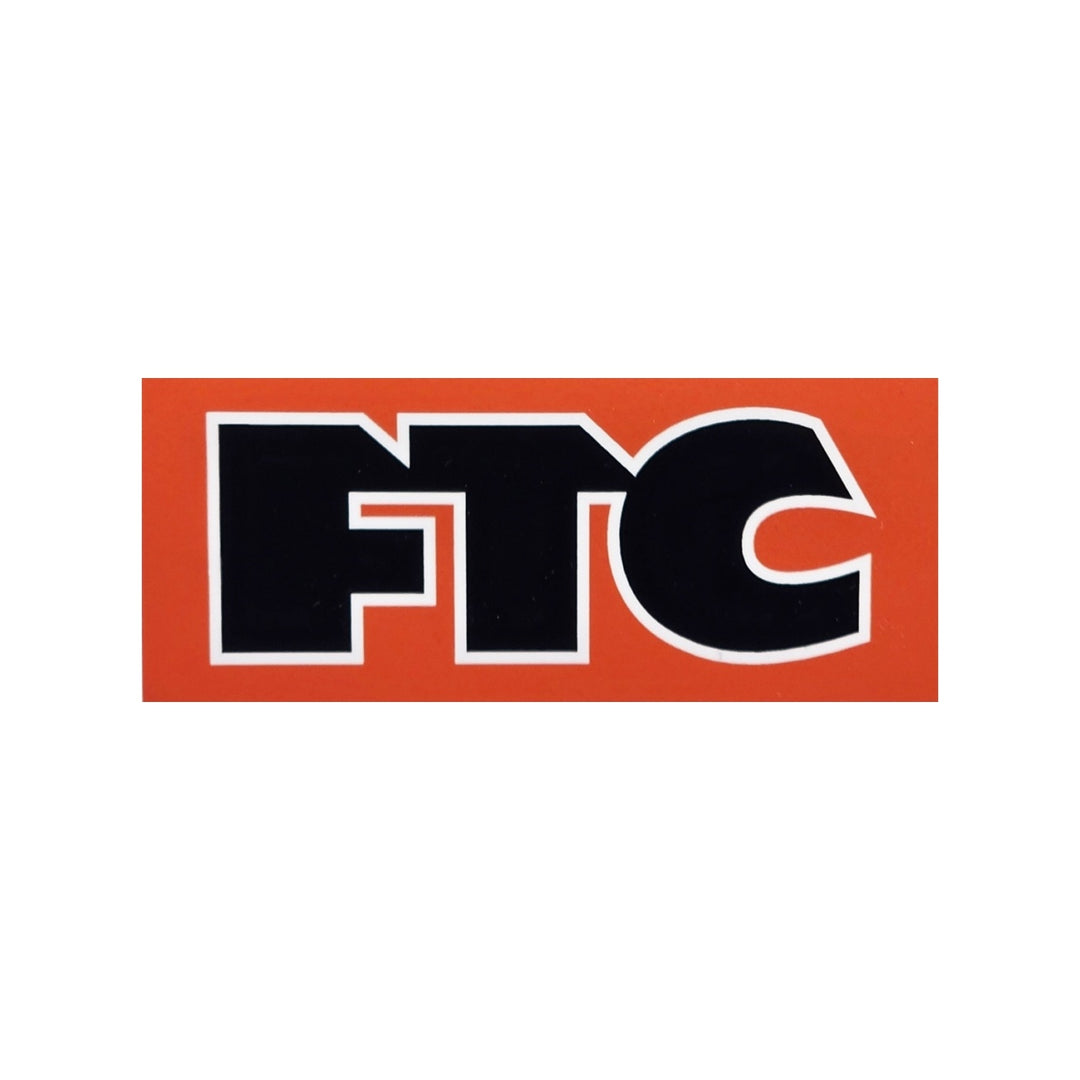 FTC LOGO MEDIUM ORANGE/BLACK/WHITE スケートボード スケボー ステッカー シール