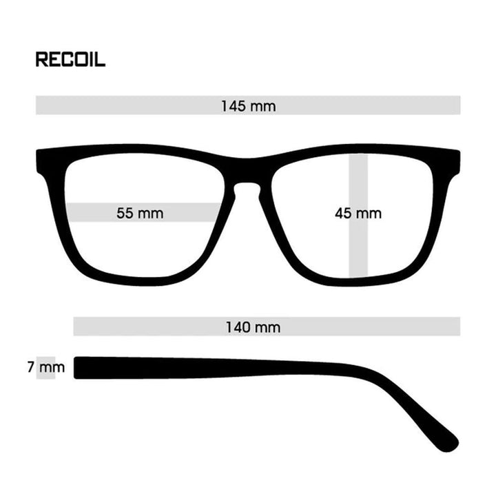 RECOIL Black / Brown Tortoise Gradation Matte x Green Silver Clear Mirror Polarized (偏光レンズ)
